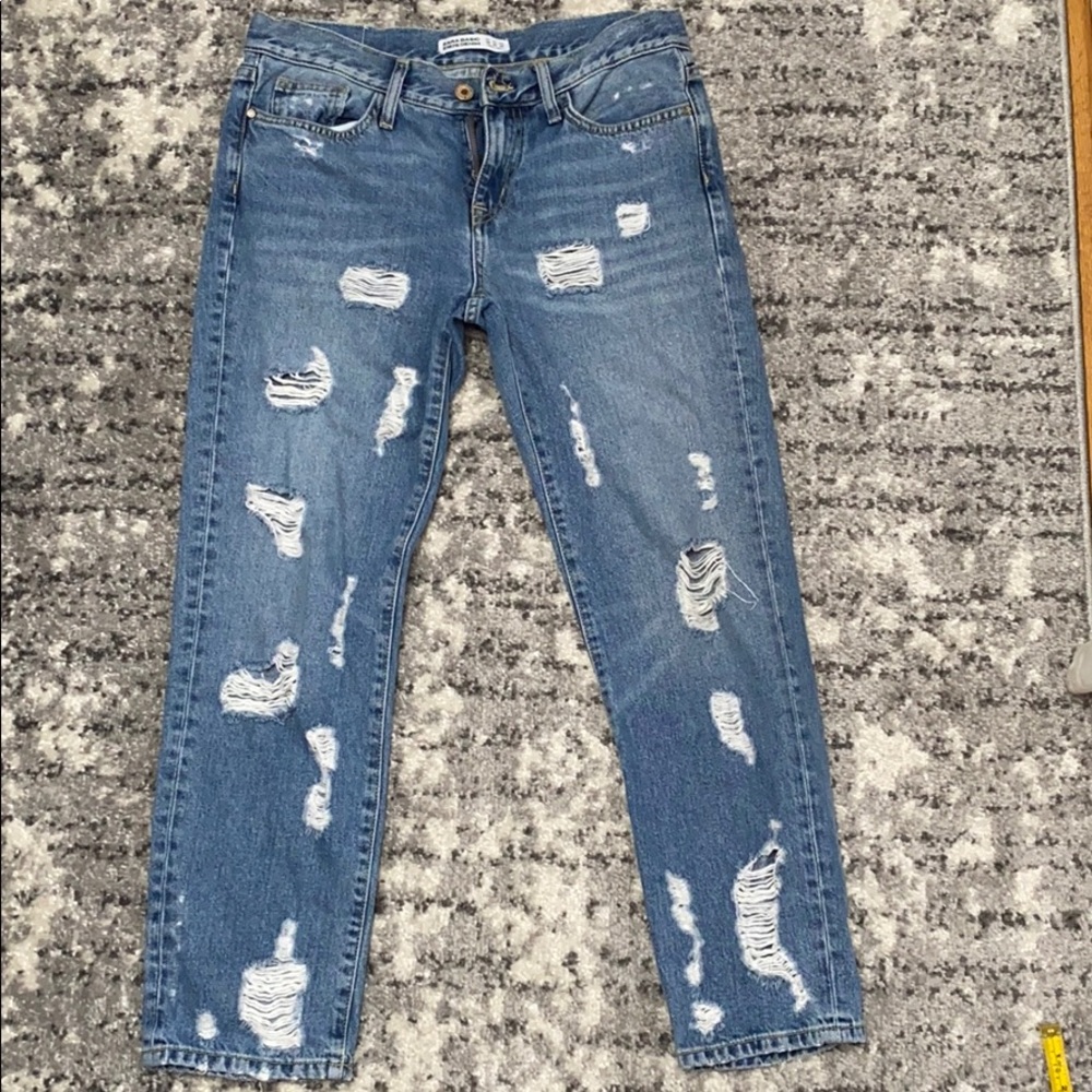 Zara Distressed Denim Jeans